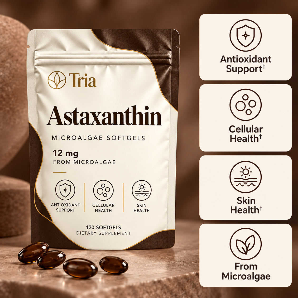 Tria® Astaxanthin Soft Gels
