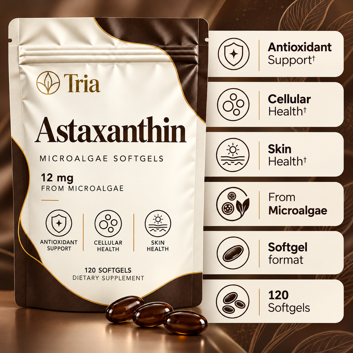 Tria® Astaxanthin Soft Gels