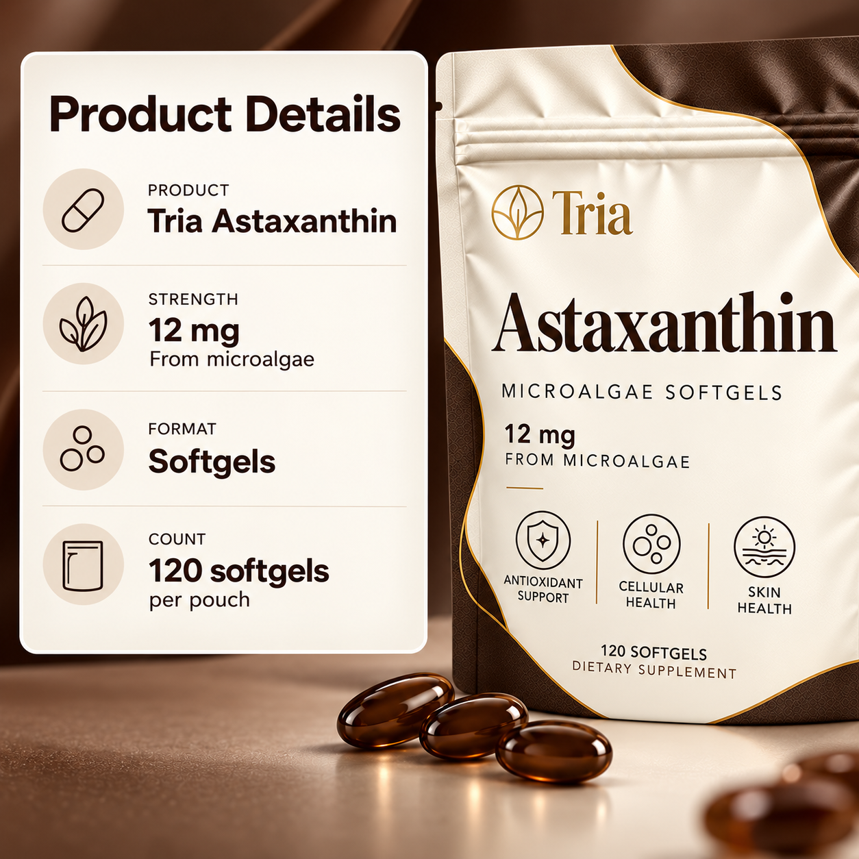 Tria® Astaxanthin Soft Gels