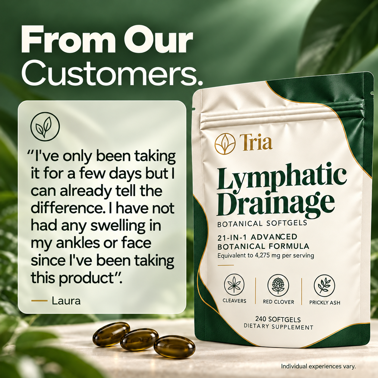 Tria® Lymphatic Drainage Soft Gels
