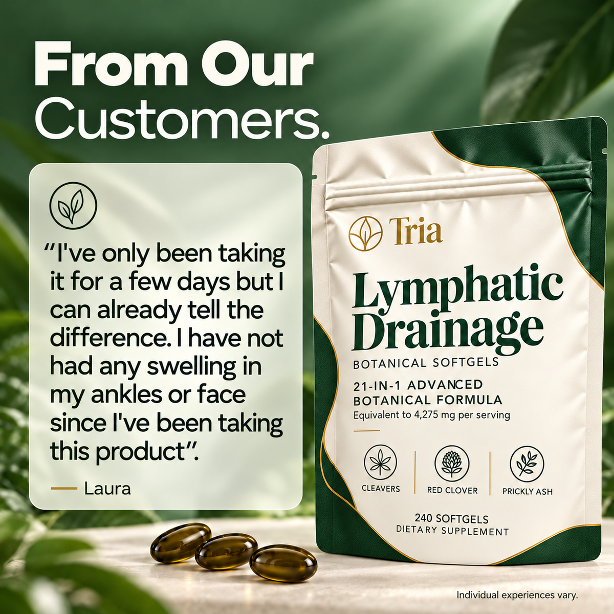 Tria® Lymphatic Drainage Soft Gels