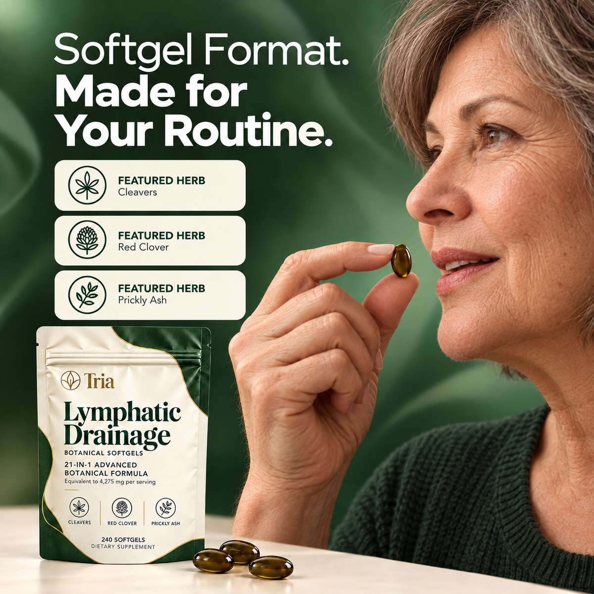 Tria® Lymphatic Drainage Soft Gels