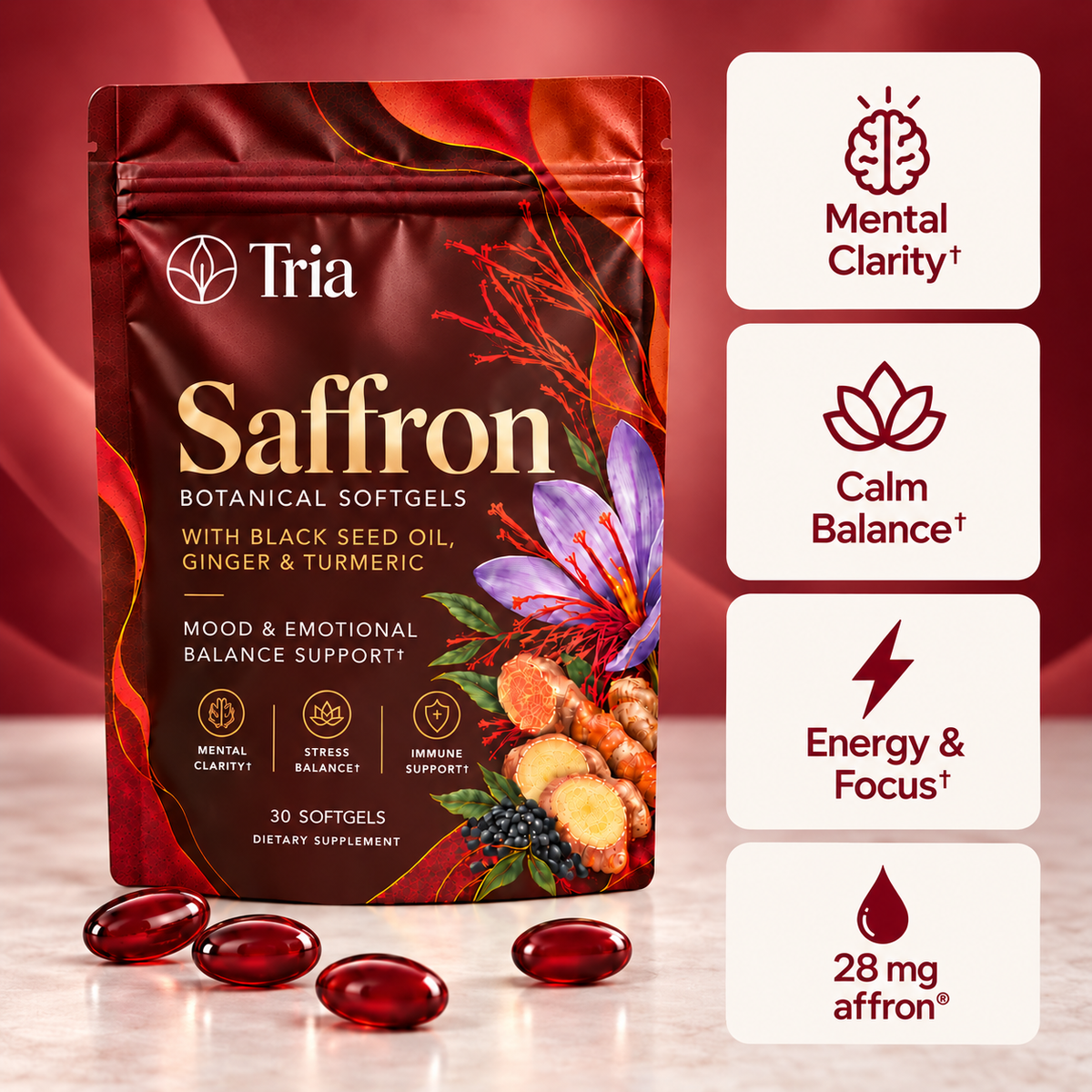 Tria® Saffron Soft Gels