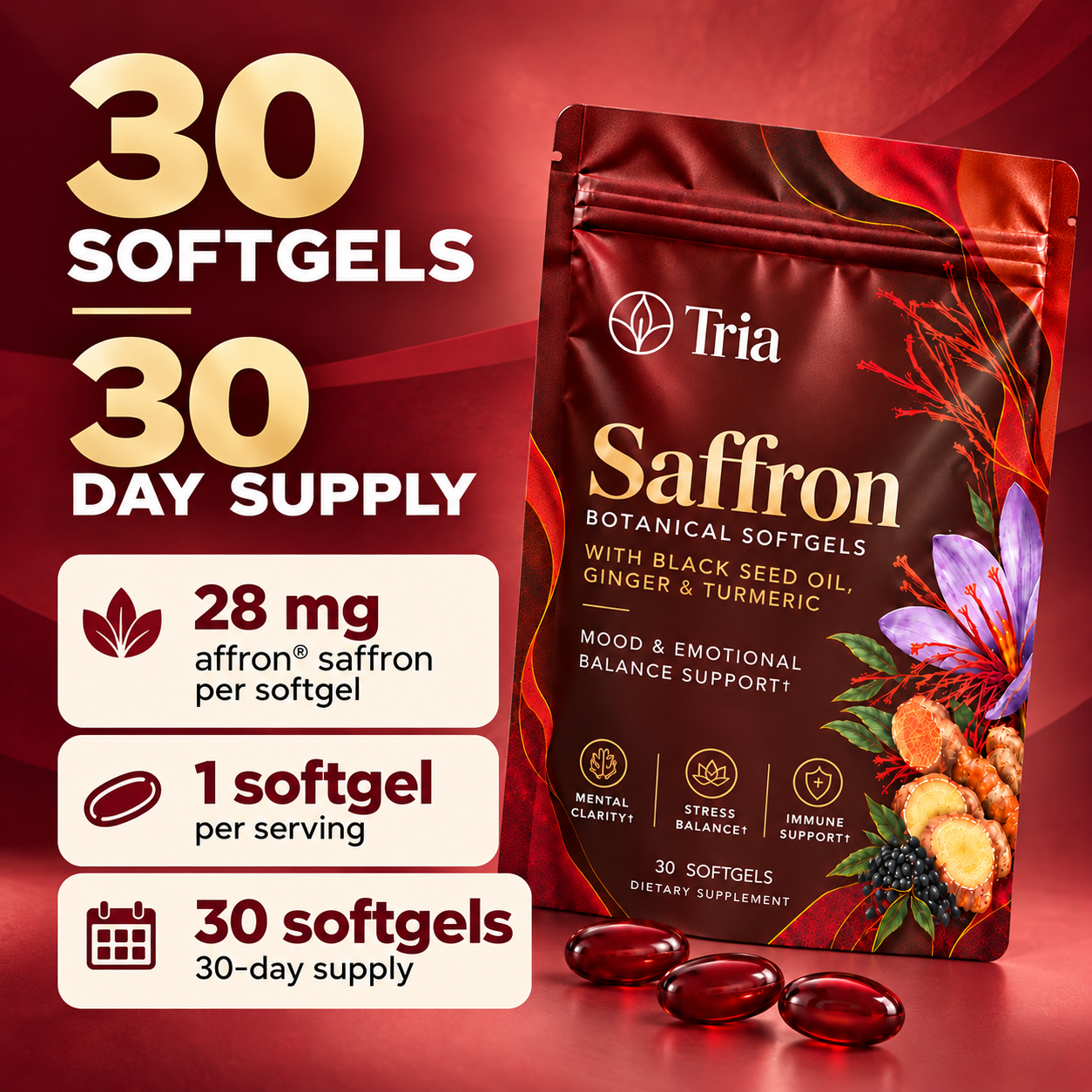 Tria® Saffron Soft Gels