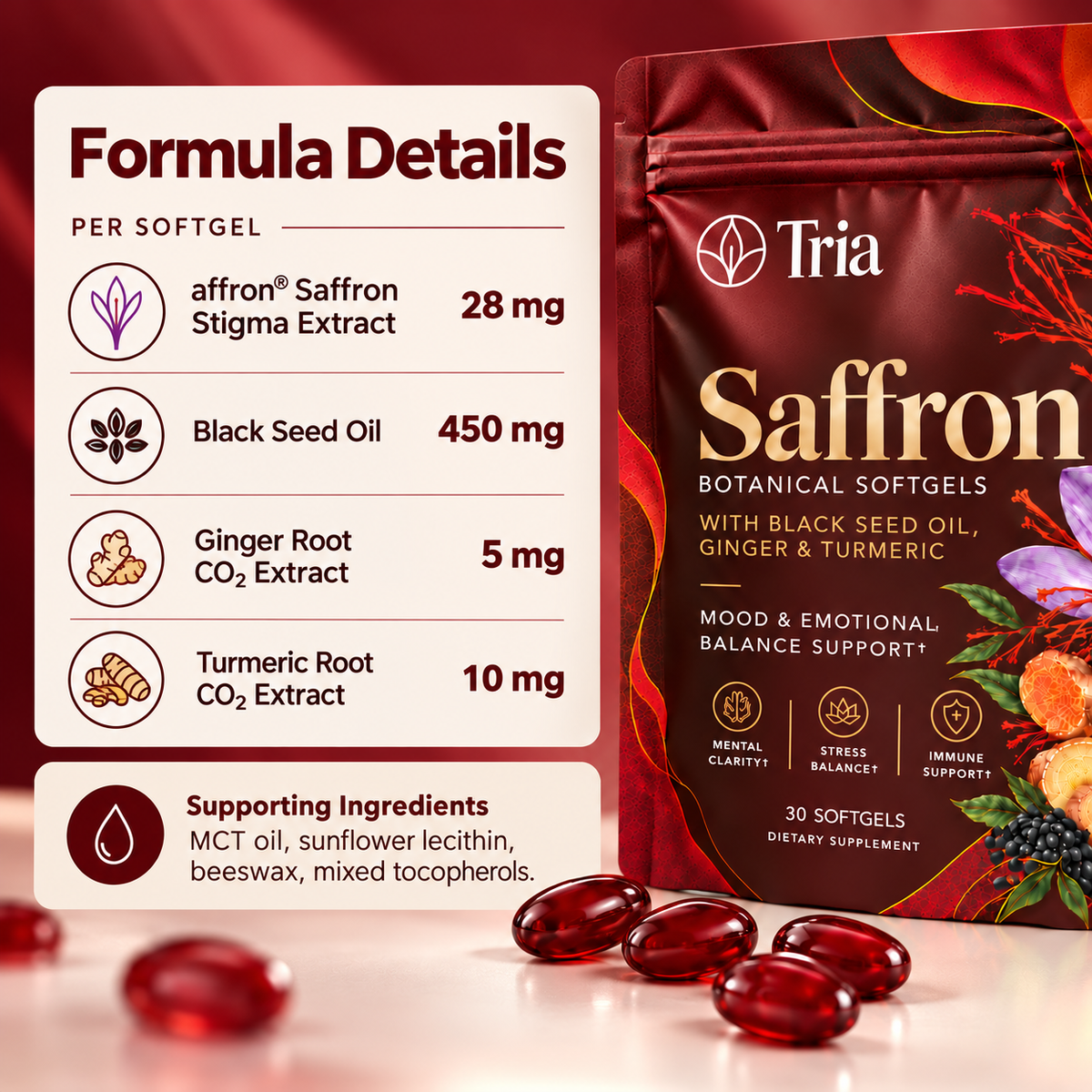 Tria® Saffron Soft Gels